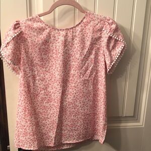 46.   Floral Pink Women's Top size small